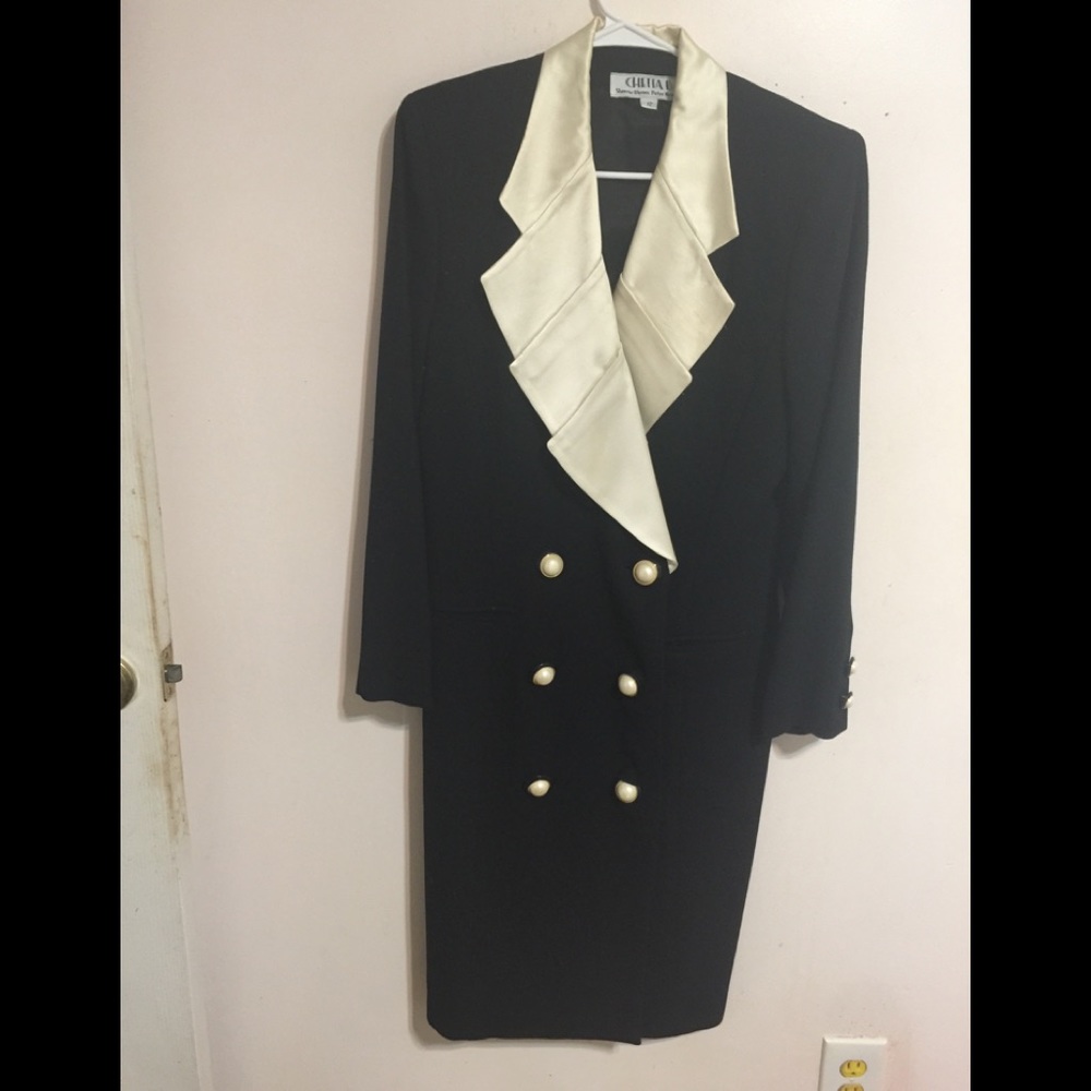 CHETTA B COAT DRES SZ 12 VINTAGE